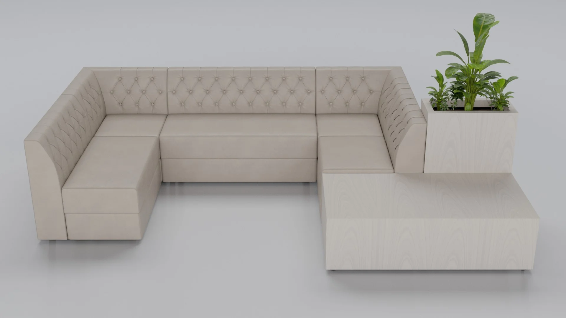 Commercial modular seating from the AA1 102 collection by Cria Furniture
